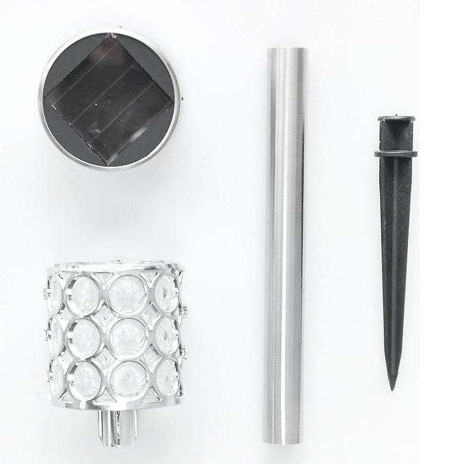 Szolár megvilágítás GLE728247 LED Metal