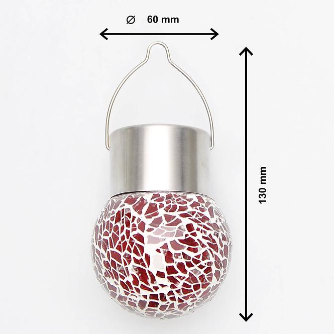 Szolár megvilágítás GLE728298 LED - M + GLASS, D:  6cm,