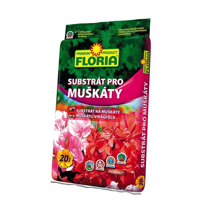 Szubsztrát muskátlira 20l floria