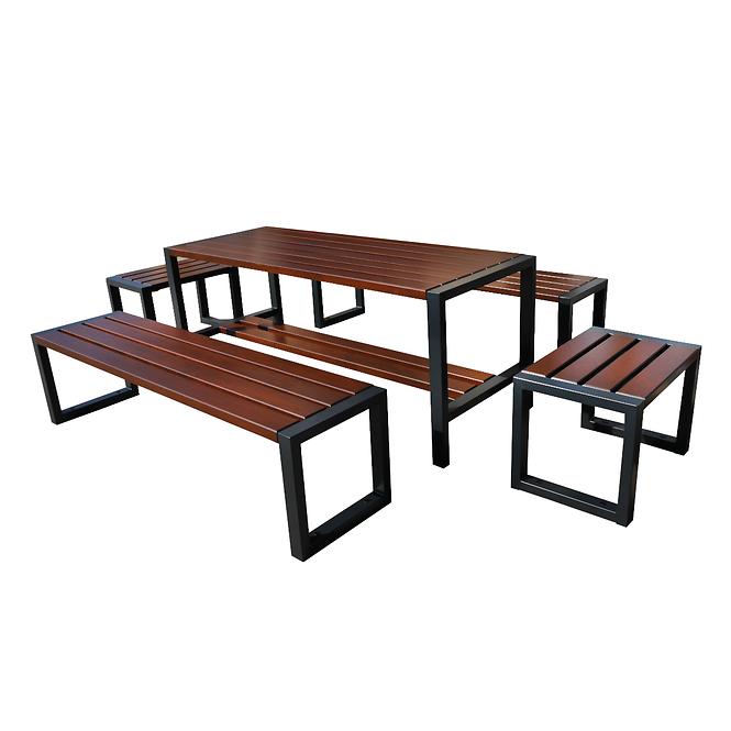 Asztal modern palisander