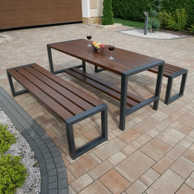 Asztal modern palisander,8