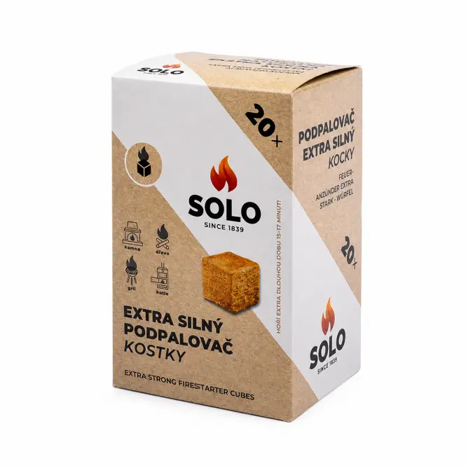 SOLO Extra erős begyújtókockák, 20 db 620106