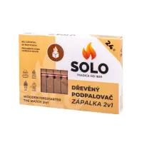 SOLO fa gyújtós/gyufa 2az1-ben 24 db 620117