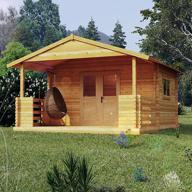 Kertház Zuzia II 4x3m + erkély 4x2m padlóval