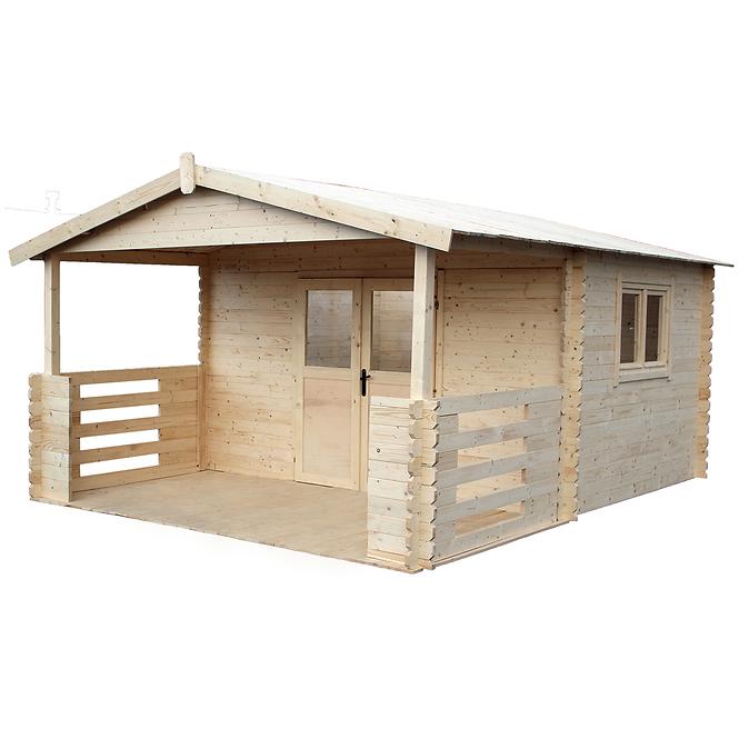 Kertház Zuzia II 4x3m + erkély 4x2m padlóval
