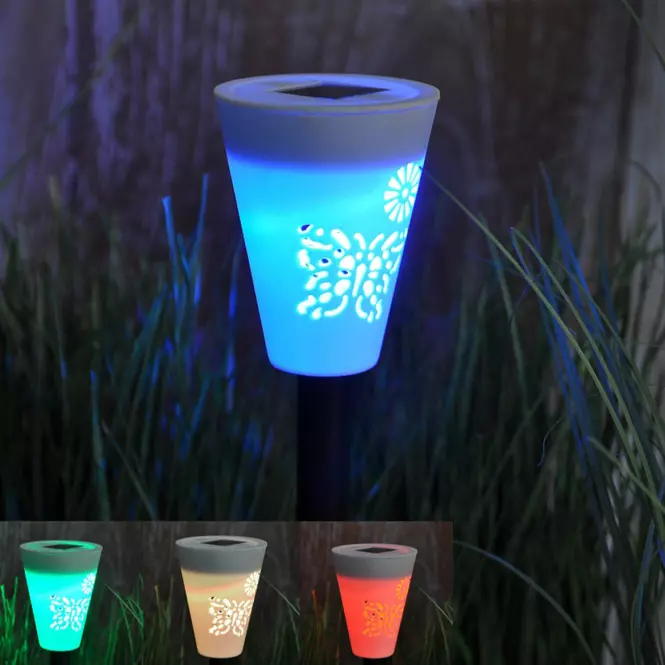 Szolár megvilágítás GLE728211 LED - M, D:  8cm, H: 15cm