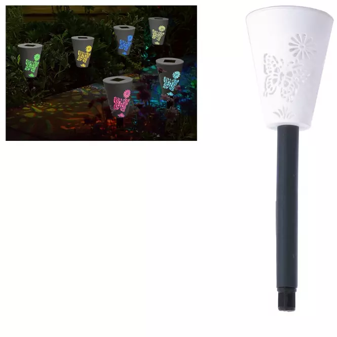Szolár megvilágítás GLE728211 LED - M, D:  8cm, H: 15cm