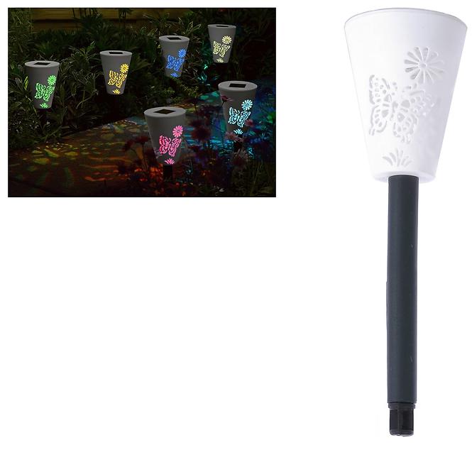 Szolár megvilágítás GLE728211 LED - M, D:  8cm, H: 15cm,4