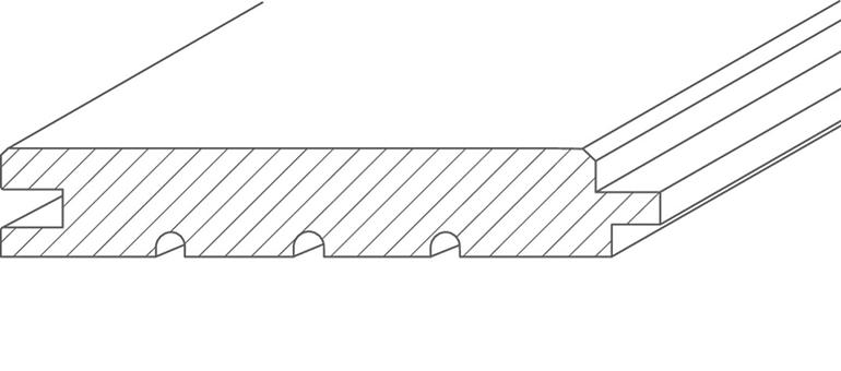 Ereszburkolat lucfenyő Klasik 12,5X96X2000