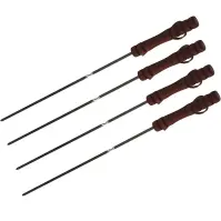 Krómozott tűk grillezéshez, BBQ 40 cm ,4 db