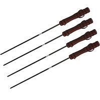 Krómozott tűk grillezéshez, BBQ 40 cm ,4 db