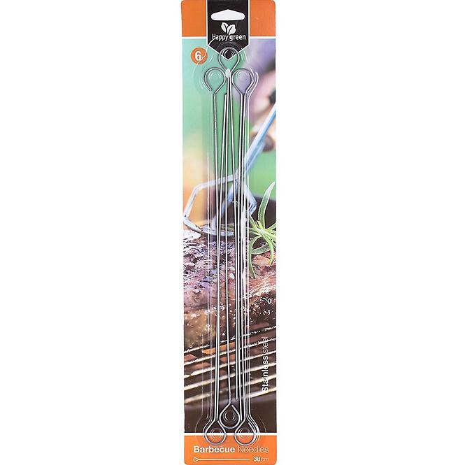 Grillező tűk, 6 db,  31,55 cm