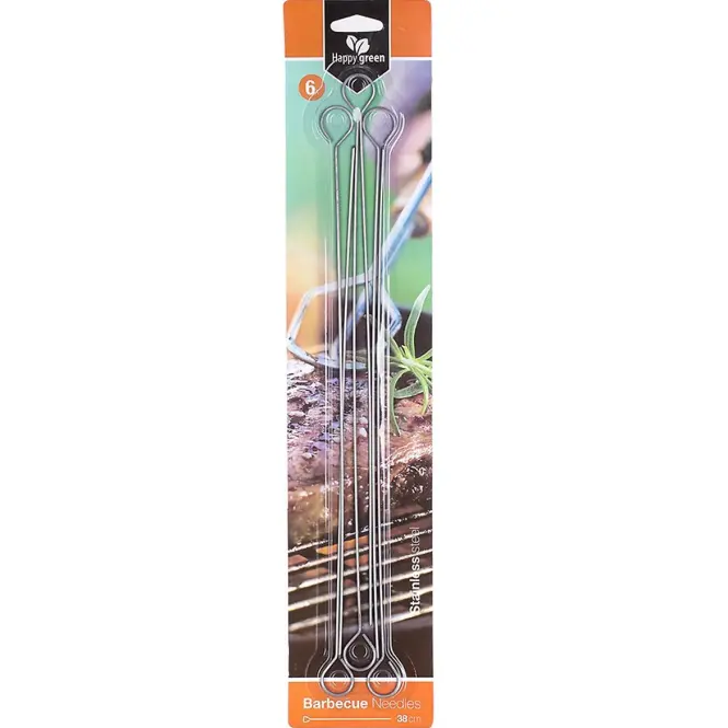 Grillező tűk, 6 db,  31,55 cm,2