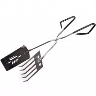 Krómozott grill fogó, BBQ 38 cm