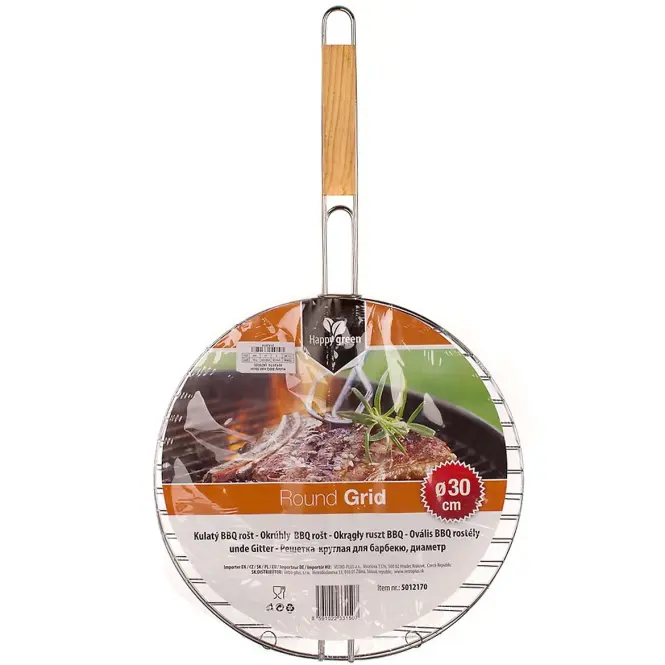 Kerek grill rács 30 cm,2