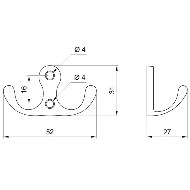 Fogas w005 króm