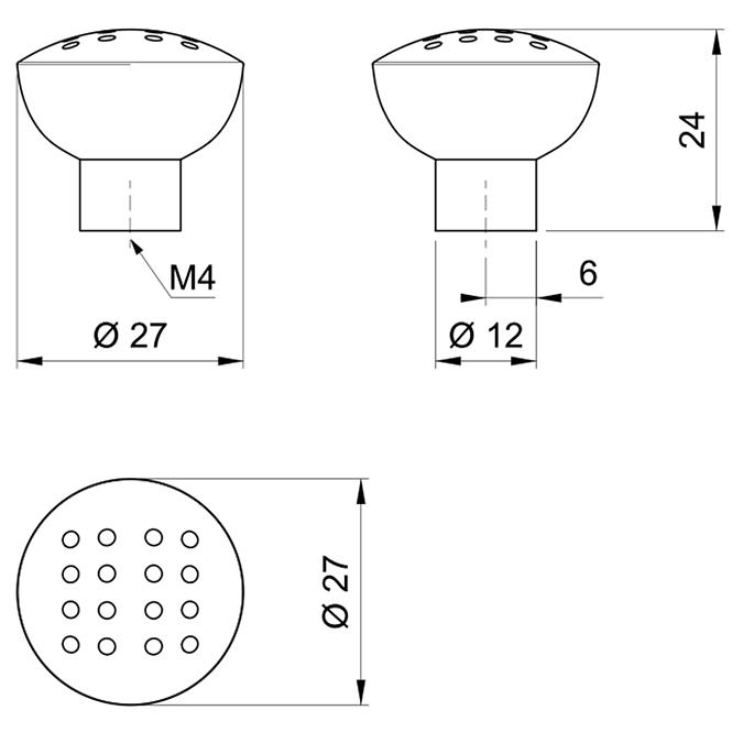 Fogantyú G016 / króm (A054)