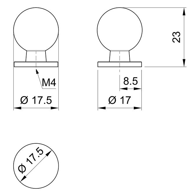 Fogantyú g026 réz