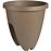 Virágcserép Balconia 26cm/korlátra/barna