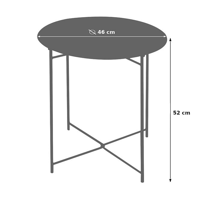 Asztal kicsi összecsukható 52x46cm