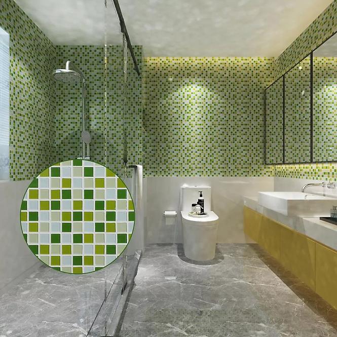 Csempe mozaik  COLOURS GREEN DLT02 30/30