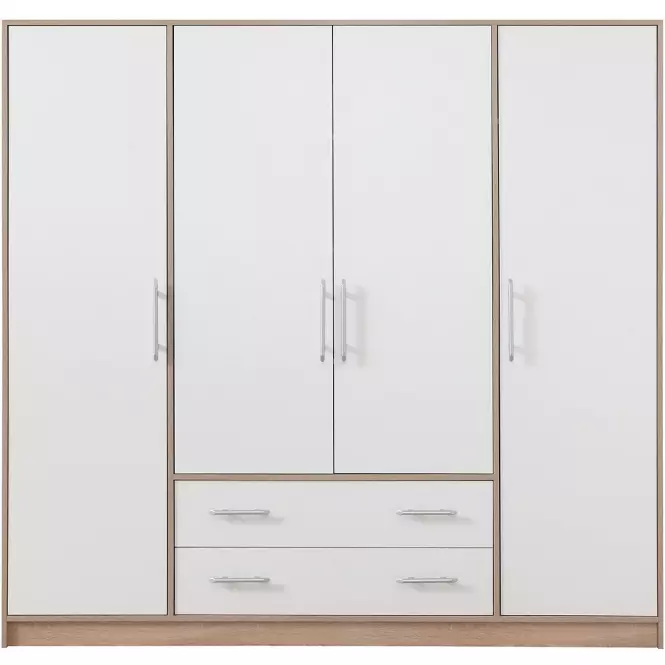 Smart szekrény SR1 200 cm tölgy sonoma/fehér
