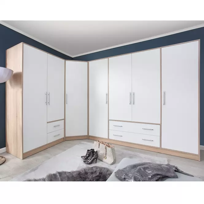 Smart szekrény SR1 200 cm tölgy sonoma/fehér,3