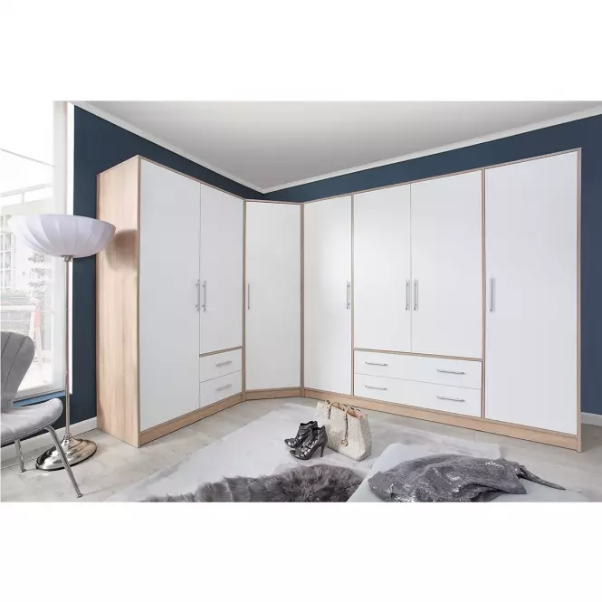 Szekrény Smart SR4 95 cm tölgy sonoma/fehér,5