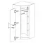 Szekrény Smart SR4 95 cm tölgy sonoma/fehér,6