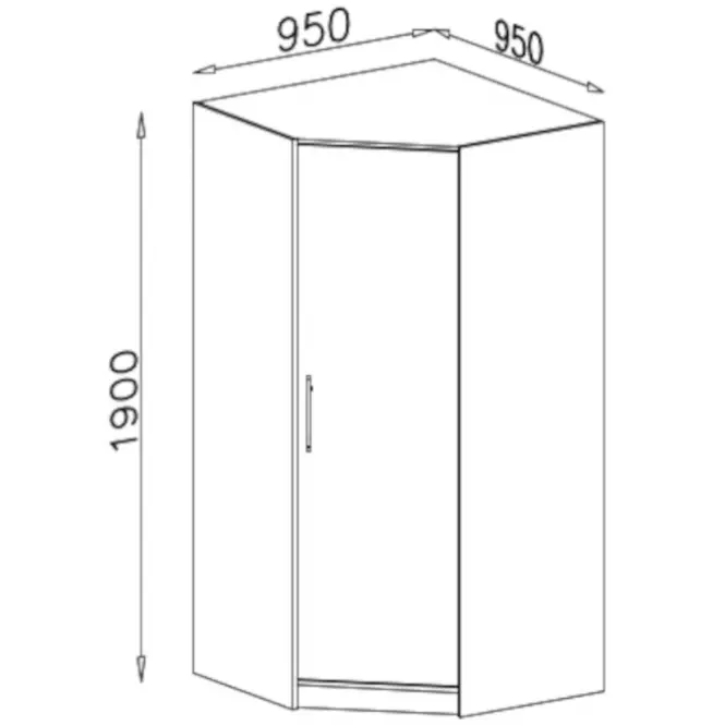 Szekrény Smart SR4 95 cm tölgy sonoma/fehér,8