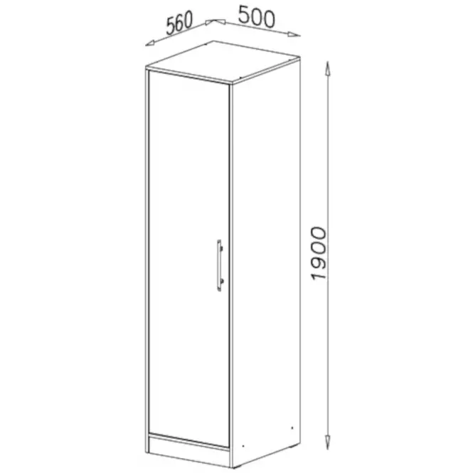Szekrény Smart SR5 50 cm tölgy sonoma/fehér,4