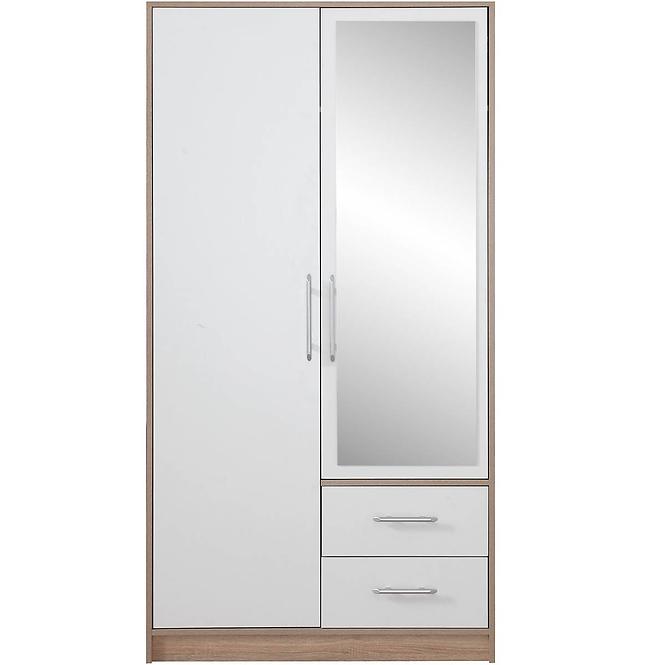 Szekrény Smart SRl3 100 cm tölgy sonoma/fehér