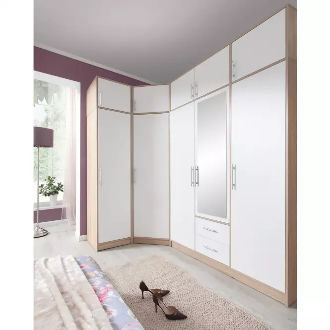 Kiegészítő elem Smart szekrényhez SRN2 150 cm tölgy sonoma/ fehér,3