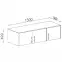 Kiegészítő elem Smart szekrényhez SRN2 150 cm tölgy sonoma/ fehér,4