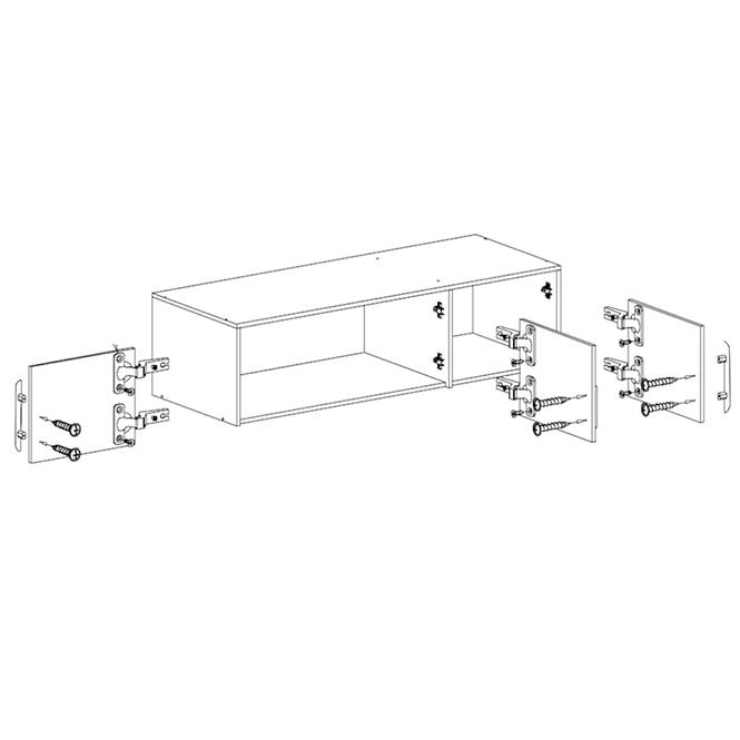 Kiegészítő elem Smart szekrényhez SRN2 150 cm tölgy sonoma/ fehér