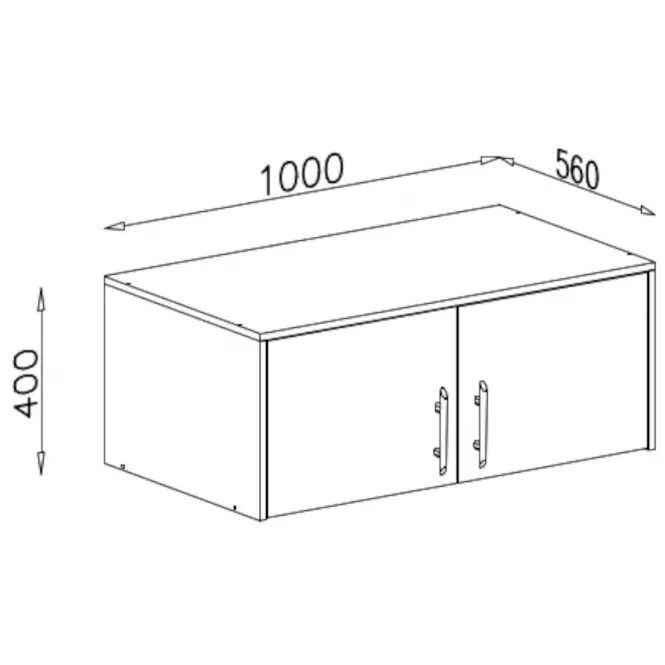 Kiegészítő elem Smart szekrényhez SRN3 100 cm tölgy sonoma/ fehér,4