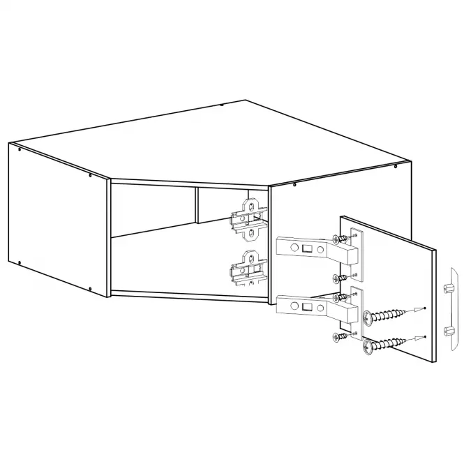 Kiegészítő elem Smart szekrényhez SRN4 95 cm tölgy sonoma/ fehér