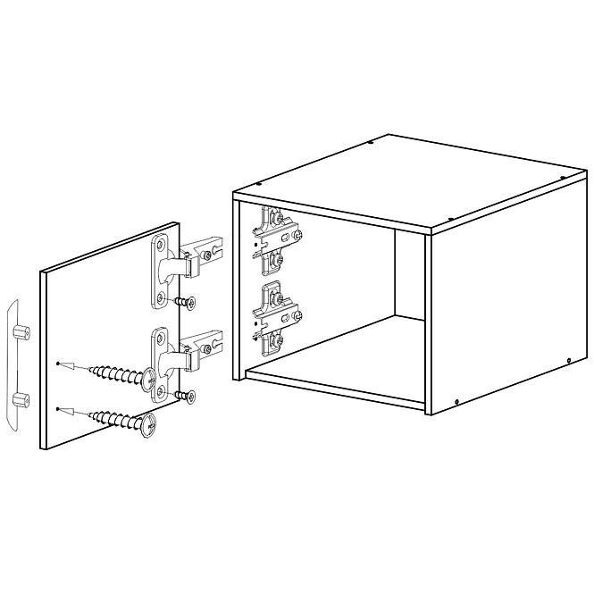 Kiegészítő elem Smart szekrényhez SRN5 50 cm tölgy sonoma/ fehér