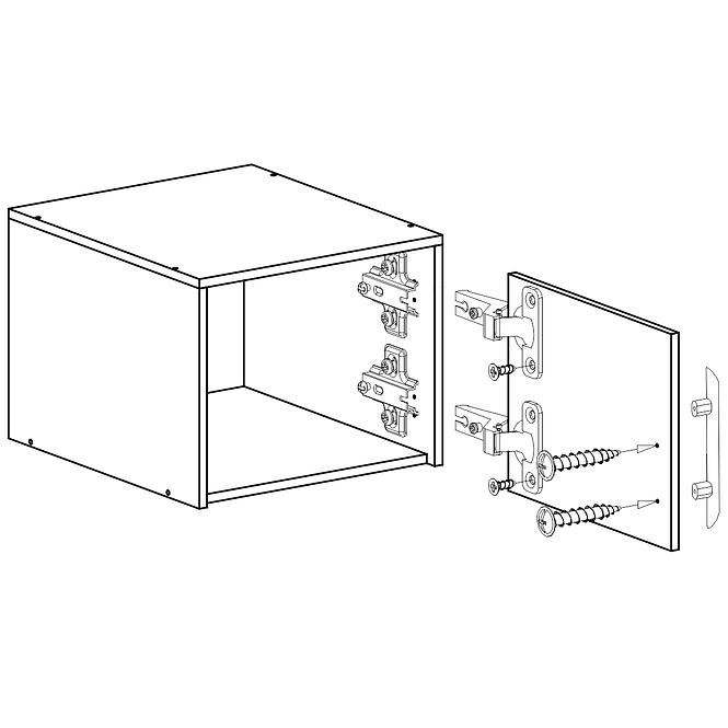 Kiegészítő elem Smart szekrényhez SRN5 50 cm tölgy sonoma/ fehér