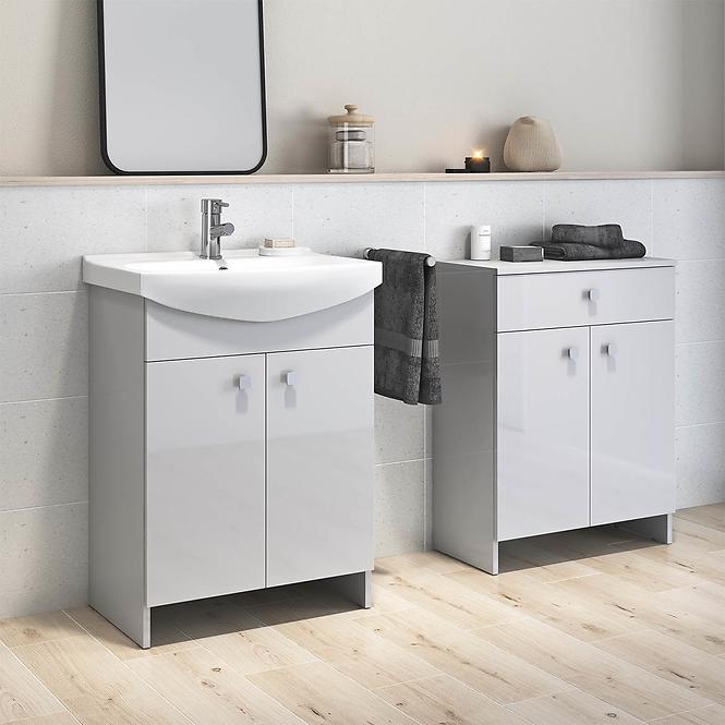 Fürdőszoba bútor készlet Rubid Cersania 50 DSM szekrény, mosdókagyló