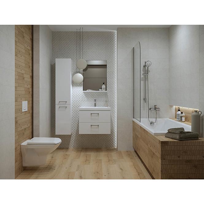 Fürdőszoba bútor készlet Lara Como 60 szekrény, mosdókagyló