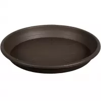 Virágcserép tál CILINDRO műanyag barna d32cm