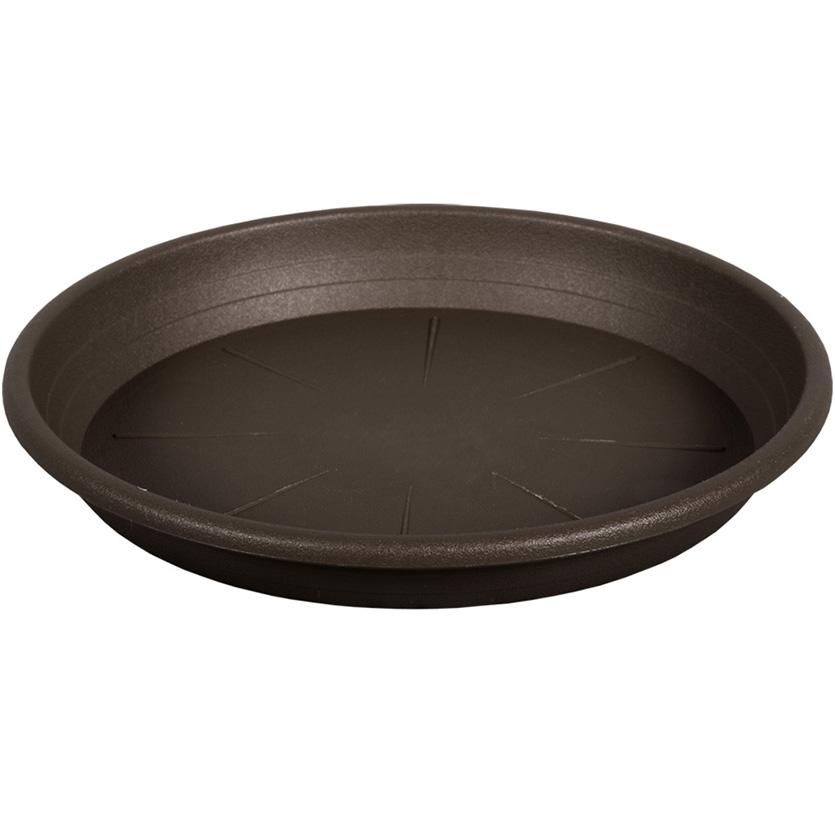 Virágcserép tál CILINDRO műanyag barna d37cm