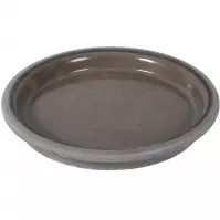 Virágcserép tál DISKO kerámia bazalt melír d32cm
