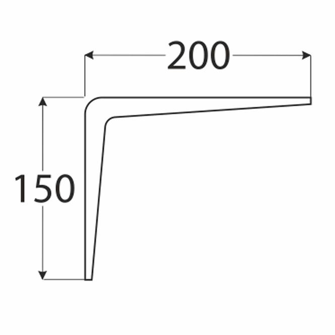 Konzol WS 200 BI200X150