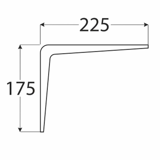 Konzol WS 225/175 BI225X175