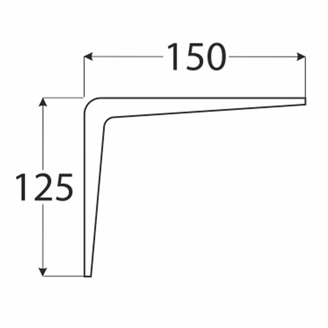 Konzol polc alá WS 150 BR150X125