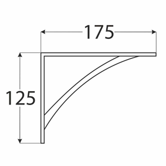 Konzol WSL 175 BI175X125