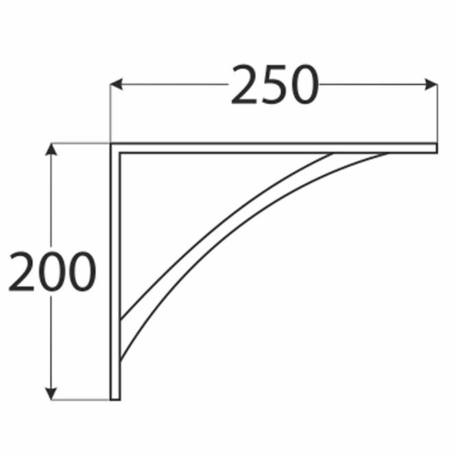 Konzol WSL 250 BI250X200