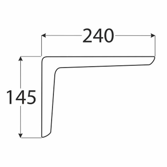 Konzol polc alá WSPP 240 BR240X145X35